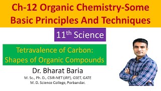 Tetravalence of carbon Shapes of organic compounds [upl. by Nahsad913]