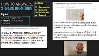 3 Mark Examples  GCSE Geography [upl. by Niwrud864]