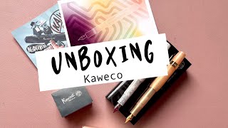 New Pen Day  Kaweco Apricot Pearl und Kaweco Mineral White  Unboxing und Test fountainpen [upl. by Liane]