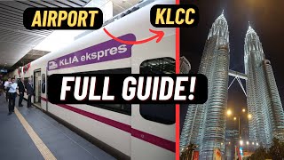 How To Get From Kuala Lumpur Airport Terminal 2 to KL Sentral and KLCC Step by Step [upl. by Atinhoj]