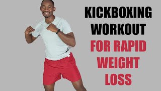 20 Minute Kickboxing Workout for Rapid Weight Loss Full Body Workout No Equipment [upl. by Kiefer]