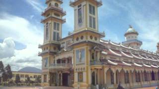 The Cao Dai Temple in Vietnam  A View of the Outside [upl. by Izmar159]