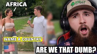 American Reacts to Questions Americans CANT Answer Im embarrassed [upl. by Bathelda]