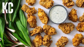 THE BEST FRIED OYSTERS  with Ramp Sauce [upl. by Odeen]