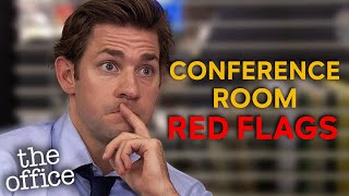 The Conference Room but the Red Flags Wave Progressively Harder  The Office US [upl. by Anifares]