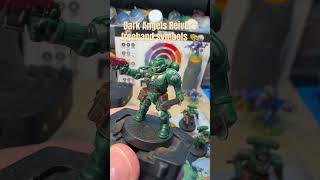 Dark angels Reivers freehand symbols warhammer40k darkangels spacemarines spoontasticminis [upl. by Sly151]