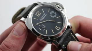 Panerai Luminor Marina 8 Days Acciaio PAM 590 Watch Review [upl. by Tedder]