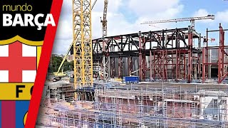 OBRAS NUEVO CAMP NOU  Así evoluciona el futuro TEMPLO del BARÇA Septiembre 2024 [upl. by Charbonnier]