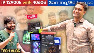 Editing and gaming pc in 15Lakh  Intel 12900K with RTX 4060 ti  Gaming desktop lowest price [upl. by Hoskinson79]