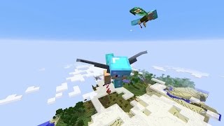 WIGETTA EXTREMO 2  VUELO INFINITO Y VICENTE 28  MINECRAFT 17w06a [upl. by Eniaral]