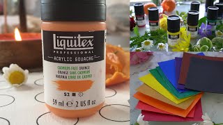 Liquitex Acrylic Gouache Unboxing and Review  Painting Timelapse [upl. by Eldoree]