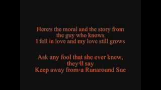 Dion Runaround Sue Lyrics [upl. by Matthew]