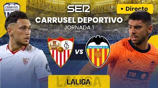 ⚽️ SEVILLA FC  VALENCIA CF EN DIRECTO  LaLiga 2324  Jornada 1 [upl. by Hanan]