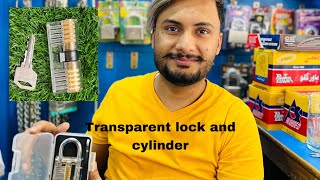 Transparent lock and cylinder lockmaker youtubeshorts keychain 2024 lockmaker sahiwal [upl. by Far837]