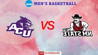 Abilene Christian Wildcats VS New Mexico State Aggies  NCAA Mens Basketball Live Scoreboard [upl. by Hurlbut271]