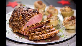 Glazed Gammon with Roasted Stuffed Apples [upl. by Aldridge]