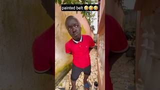 painted belt 😂😂😂 funny shorts comedy [upl. by Reyem]