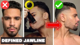 Beard Styles For Men My Stubble Beard Routine For A SHARP JAWLINE LOOKSMAXING SECRETS FOR MEN [upl. by Norrej]