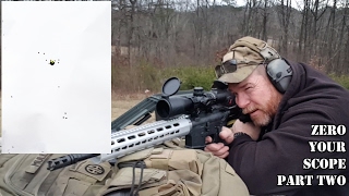 How To Zero a Rifle Scope Beginners Guide Part Two Range Phase [upl. by Siloum]