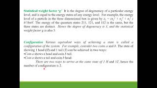 Statistical Thermodynamics PPT [upl. by Tobi]