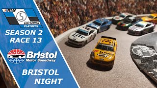 Nascar Stop Motion  SCS Season 2 PLAYOFFS Race 13 at Bristol Motor Speedway  Bristol Night Race [upl. by Ayama]