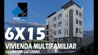 VIVIENDA MULTIFAMILIAR 6X15 EN SJLLIMAPERÚ [upl. by Htebaile]