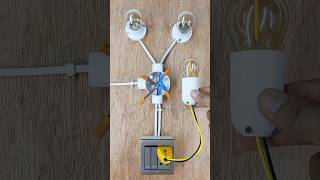 👷 Combination 2 Gang switch Socket electricalwiring electrical wiring diy shorts electrician [upl. by Sorcha]