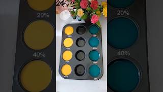 Yellow VS Mixing Ratios – Which Wins 🌈acryliccolormixing colormixing colormixingmagicartasam [upl. by Ettereve]