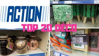 ACTION SHOPPING TOP 20 OBJETS DÉCO MAISON À MOINS DE 10 EUROS 👍😜 [upl. by Norel]