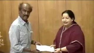 Rajinikanth meets Chief Minister Jayalalitha [upl. by Htiduj]