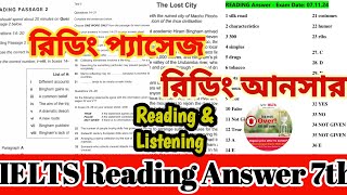 Ielts Reading answer with passage on 7 Nov IELTS Exam review listing answerielts reading answer [upl. by Zoldi38]