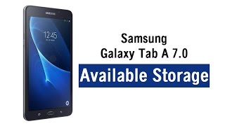 How Much Storage Does the Samsung Galaxy Tab A 70 Have [upl. by Derry354]