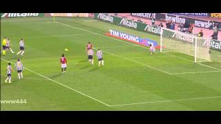 Buffon penalty save vs Roma 12122011 [upl. by Thordia]