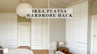 WARDROBE HACK IKEA PLATSA  DIY BUILT IN CLOSET [upl. by Elvie]