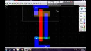 CMOS Inverter Layout using Microwind [upl. by Neeleuqcaj]