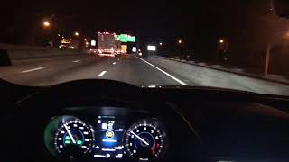 Night freeway drive 2020 Jaguar F pace 30t awd pov test drive [upl. by Ylagam]