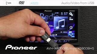 How To  AVH X4800BS  Audio and Video from USB [upl. by Yelekreb]