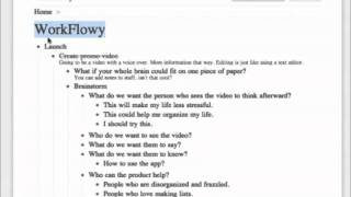 How to use WorkFlowy [upl. by Retrak]