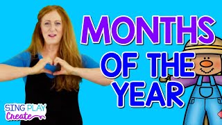 Months of the Year Song Learn the 12 Months of the Year Preschool Circle Time Song [upl. by Pomcroy]