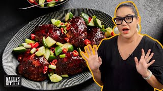 How to cook the best Asian glazed chicken  Ovenbaked 5spice Roast Chicken  Marions Kitchen [upl. by Nyvek341]