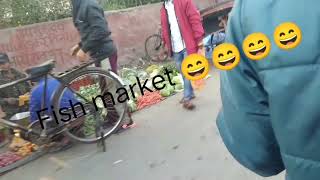 😲OMG itni bheed 😲😲Daily vlog channel fish 🐠Market [upl. by Enilreug]