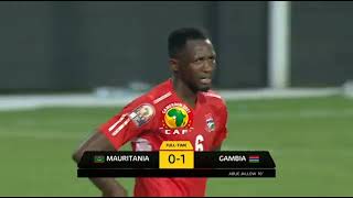 Gambia vs Mauritania Highlights Total Energies AFCON 2021 Group F [upl. by Eirallam]