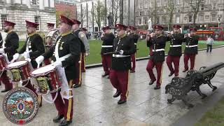 City Of Belfast Fifes amp Drums  City Hall Remembrance Sunday 101124 [upl. by Maura]