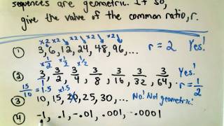 A Quick Intro to Geometric Sequences [upl. by Brandy]