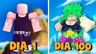 SOBREVIVI 100 DIAS NO MELHOR JOGO DE DRAGON BALL NO ROBLOX [upl. by Luisa975]