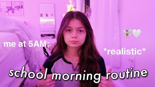 my REAL in person school morning routine 2022 [upl. by Aleit]