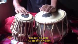 Keherwa Taal Part 03 Tabla Lesson  32 Tutorial for beginners [upl. by Dnaltruoc]