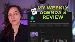 Weekly agenda and review in Notion  Advanced tour [upl. by Kcor]