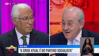 PS vs PSD  António Costa vs Rui Rio  Eleições Legislativas 2022 [upl. by Earazed]