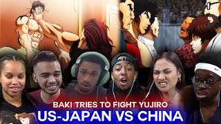 Baki confronts Yujiro  BAKI Raitai Tournament Ep 4 Reaction Highlights [upl. by Close49]